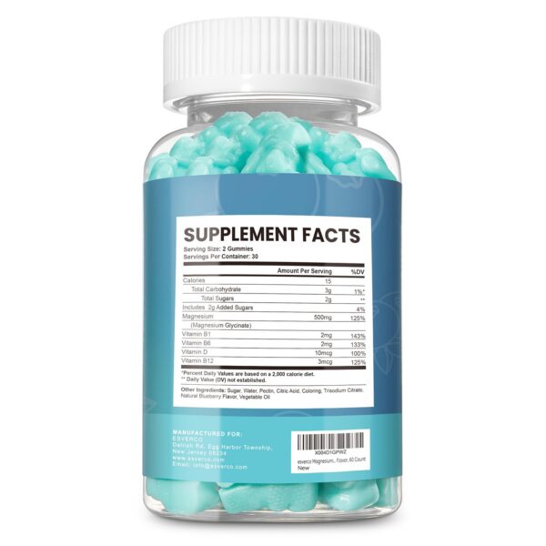 Envase de 60 gomitas Esverco