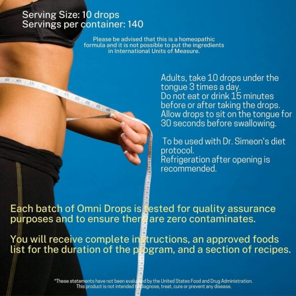 Version 1.0.0 Etiqueta botella Omni Drops 4 oz Omnitrition