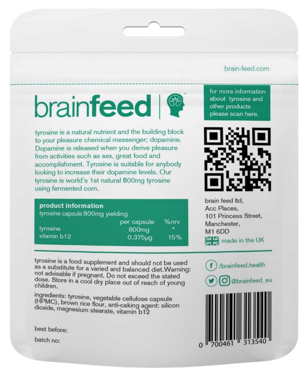 Etiqueta frente Brain Feed