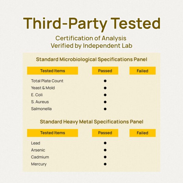 Etiqueta de calidad y seguridad