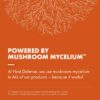 Etiqueta cápsulas Host Defense con Cordyceps para salud pulmonar