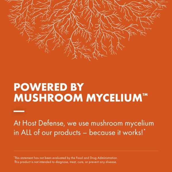 Etiqueta cápsulas Host Defense con Cordyceps para salud pulmonar