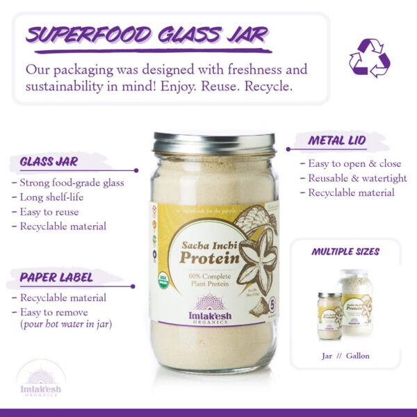 Etiqueta con certificaciones y datos nutricionales