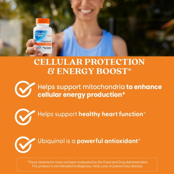 Etiqueta y frasco Doctors Best CoQ10