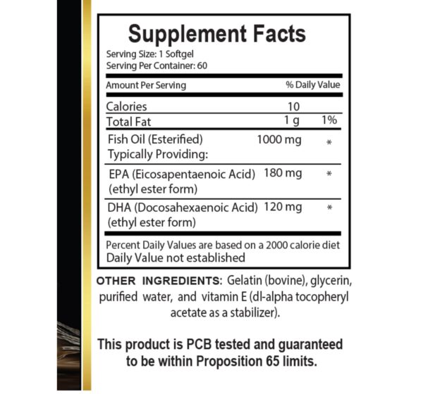 Version 1.0.0 Etiqueta con información de EPA y DHA