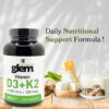 Etiqueta Fantastic Glem suplemento vitamínico D3 K2