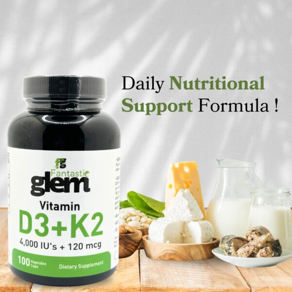 Etiqueta Fantastic Glem suplemento vitamínico D3 K2