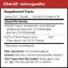 Etiqueta frasco suplemento Ashwagandha natural DailyNutra