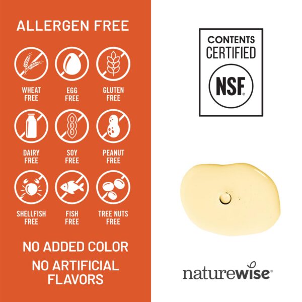 Frente de etiqueta de NatureWise Vitamina E