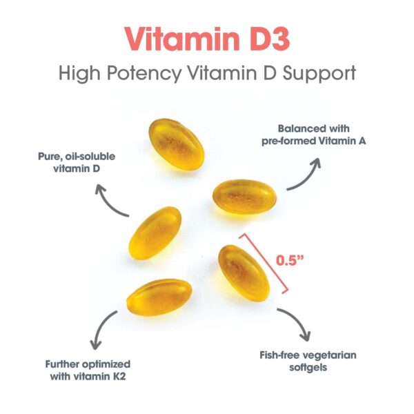 Etiqueta frontal Allergy Research Group Vitamina D3 Complete