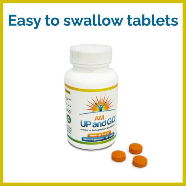 Etiqueta frontal amUPandGO pastillas cafeína