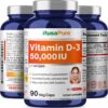 Etiqueta frontal NusaPure Vitamina D3 alta potencia