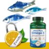 Etiqueta frontal Omega 3 Ultra Puro Purity Products
