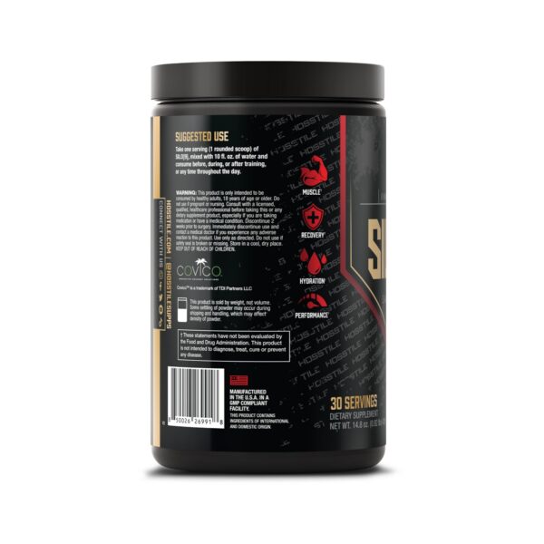 Version 1.0.0 Frasco y etiqueta del producto