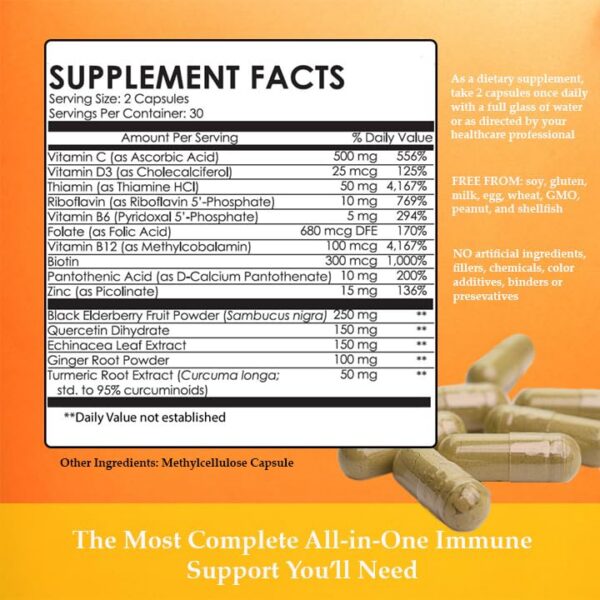 Etiqueta frontal suplemento vegano TotoNutrition vitaminas e hierbas