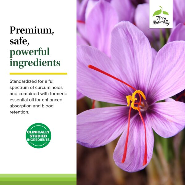 Etiqueta frontal Terry Naturally Saffron Lift + Curcumin