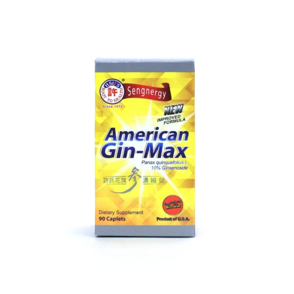 Etiqueta producto Gin-Max ginseng americano 10% ginsenósidos