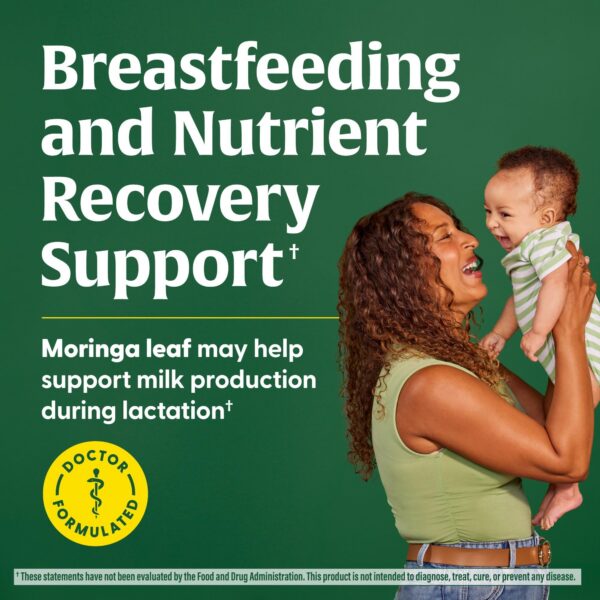 MegaFood Baby & Me 2 con hoja de moringa y nutrientes esenciales