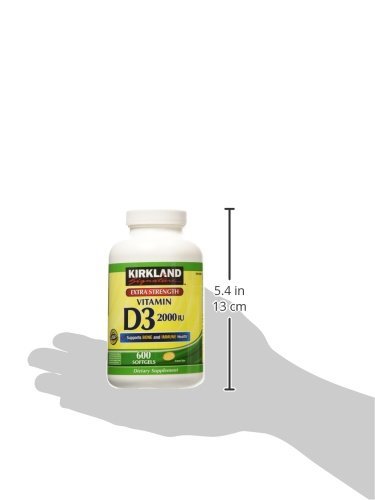 Etiqueta Kirkland Signature Vitamina D3 600 cápsulas
