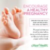 Etiqueta lateral Maxi Health methyl prenatal DHA 25 nutrientes