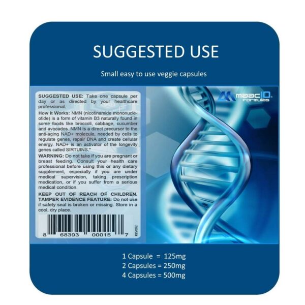 Etiqueta y lote de NMN MAAC10