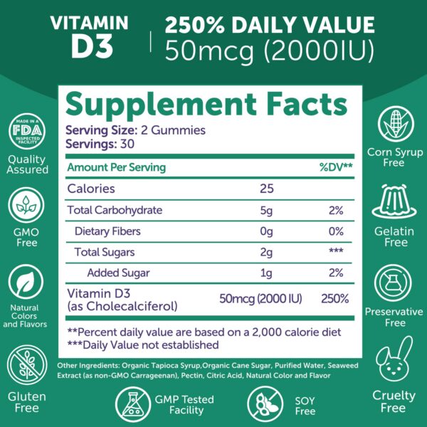 Etiqueta Lunakai Vitamina D3 - detalle