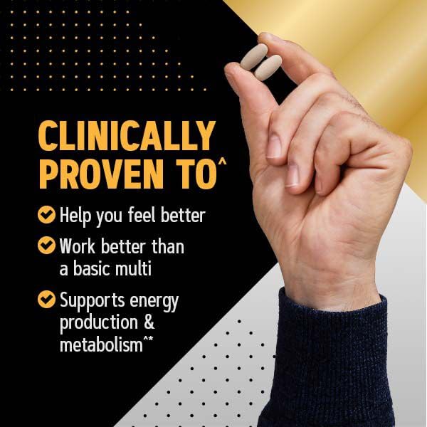 Etiqueta Multivitaminico GNC Mega Men para metabolism