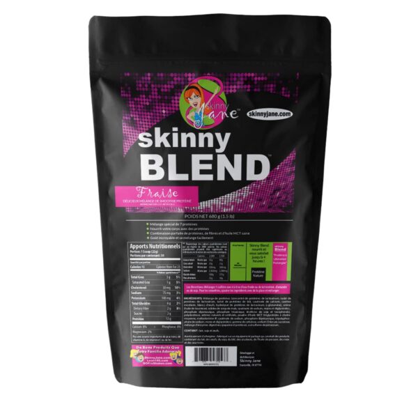 Etiqueta nutricional batido proteico Skinny Blend