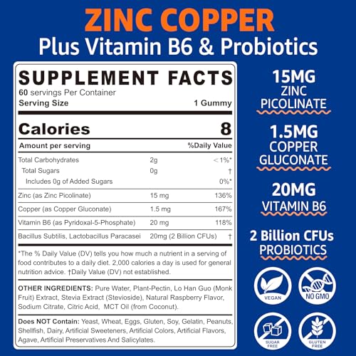 Etiqueta nutricional gomitas complejo b y zinc NEVISS