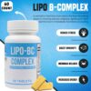 Etiqueta nutricional de Lipo-BC complejo b para salud