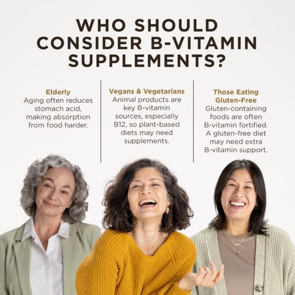 Lista de beneficios salud cardiovascular y nerviosa de Solgar B-100