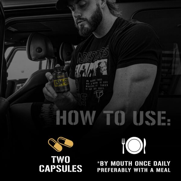 Etiqueta frontal del producto Ashwagandha 5% Nutrition 90 cápsulas