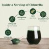 Etiqueta producto Chlorella orgánica australiana Biogénesis