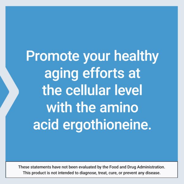 Etiqueta producto L-Ergothioneine Life Extension sin gluten