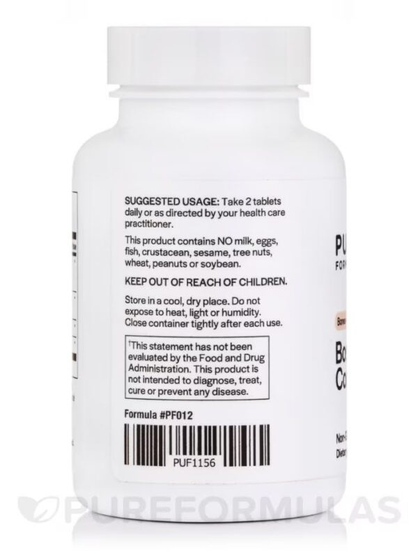 Version 1.0.0 Etiqueta PureFormulas Boswellia Cúrcuma suplemento natural