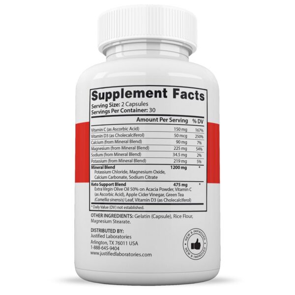 Etiqueta de Rapid Lean Keto ACV Extreme Pills