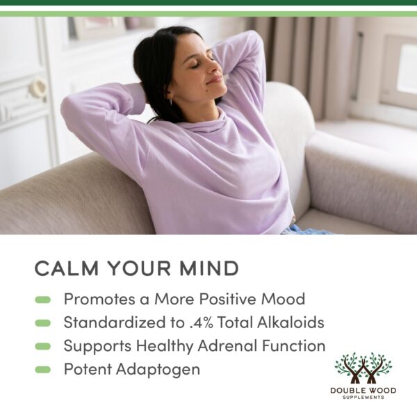 Etiqueta suplemento Kanna 120 unidades Double Wood