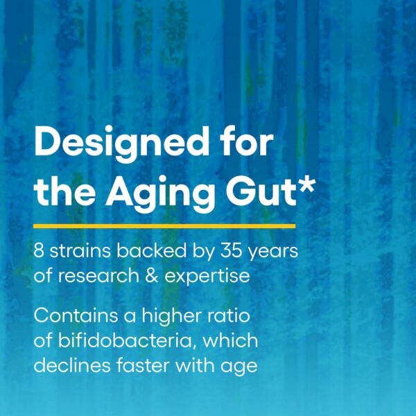 Etiqueta suplemento Natural Factors probiótico para mayores