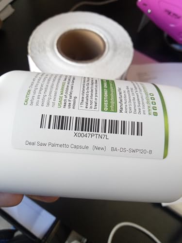 Etiqueta del suplemento Saw Palmetto 5000 mg con semillas naturales