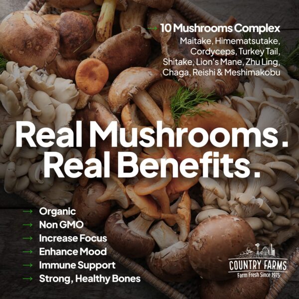 Etiqueta de suplemento superalimentos Country Farms