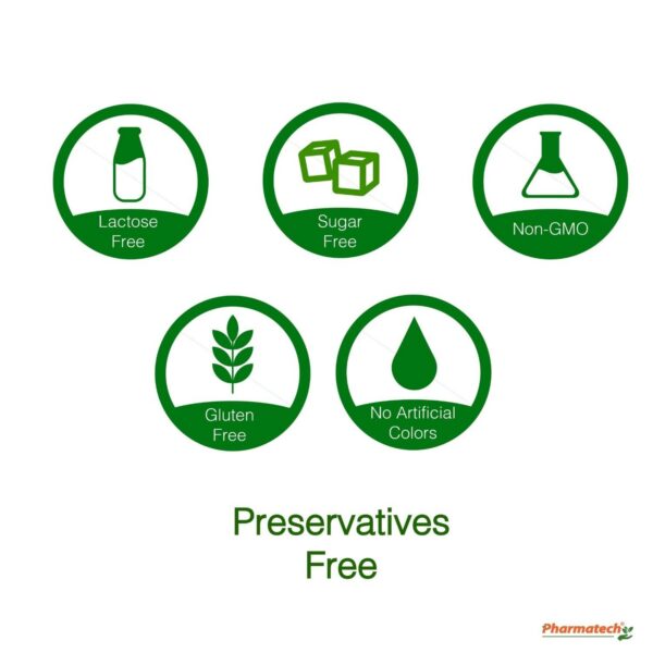 PHARMATECH Biotina caja y cápsulas para crecimiento capilar