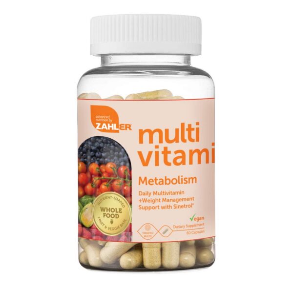 Etiqueta y tabla nutricional multivitaminico Zahler