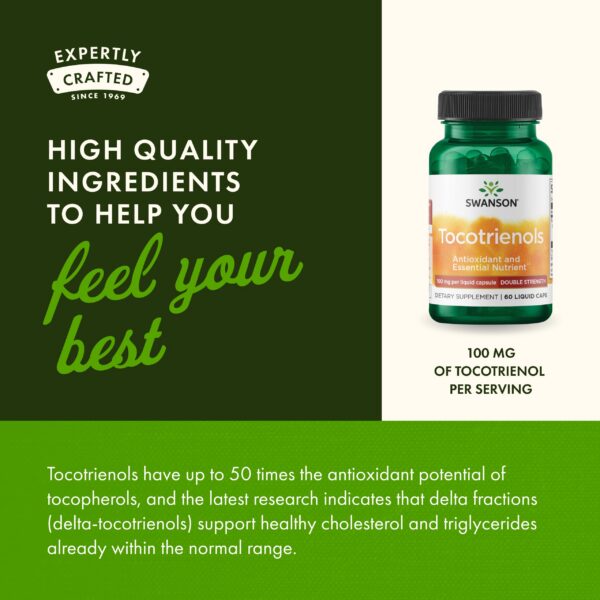 Etiqueta de producto tocotrienoles delta gamma