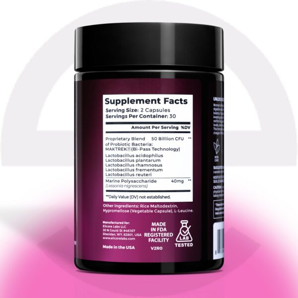 Etiqueta trasera ELICORE con información nutricional