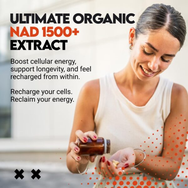 Etiqueta trasera UTOYA NAD 1500+ con detalles de suplemento y uso