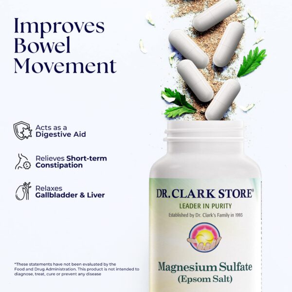 Etiqueta con USP y Epsom salt