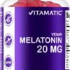 Etiqueta Vitamatic gomitas melatonina veganas 60 unidades