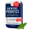 Etiquetas de producto probióticos dentales Windsor Botanicals