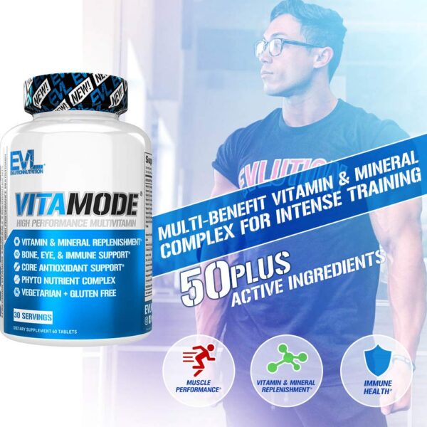Multivitamínico EVL Advanced con ingredientes activos para hombres