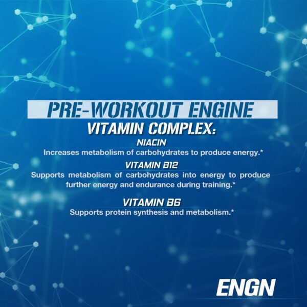 Version 1.0.0 Sabor Blue Raz de EVL ENGN Pre Workout